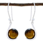 Tiger-Eye-Moroccan-Aisha-Solitaire-Dangle-Brown-925-Sterling-Silver-Earring