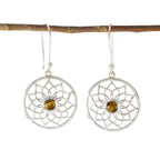 Tiger-Eye-Indian-Kristine-multiple-Dangle-Brown-925-Sterling-Silver-Earring