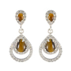 Tiger-Eye-African-Yuki-multiple-Stud-Brown-92.5-Silver-Earring