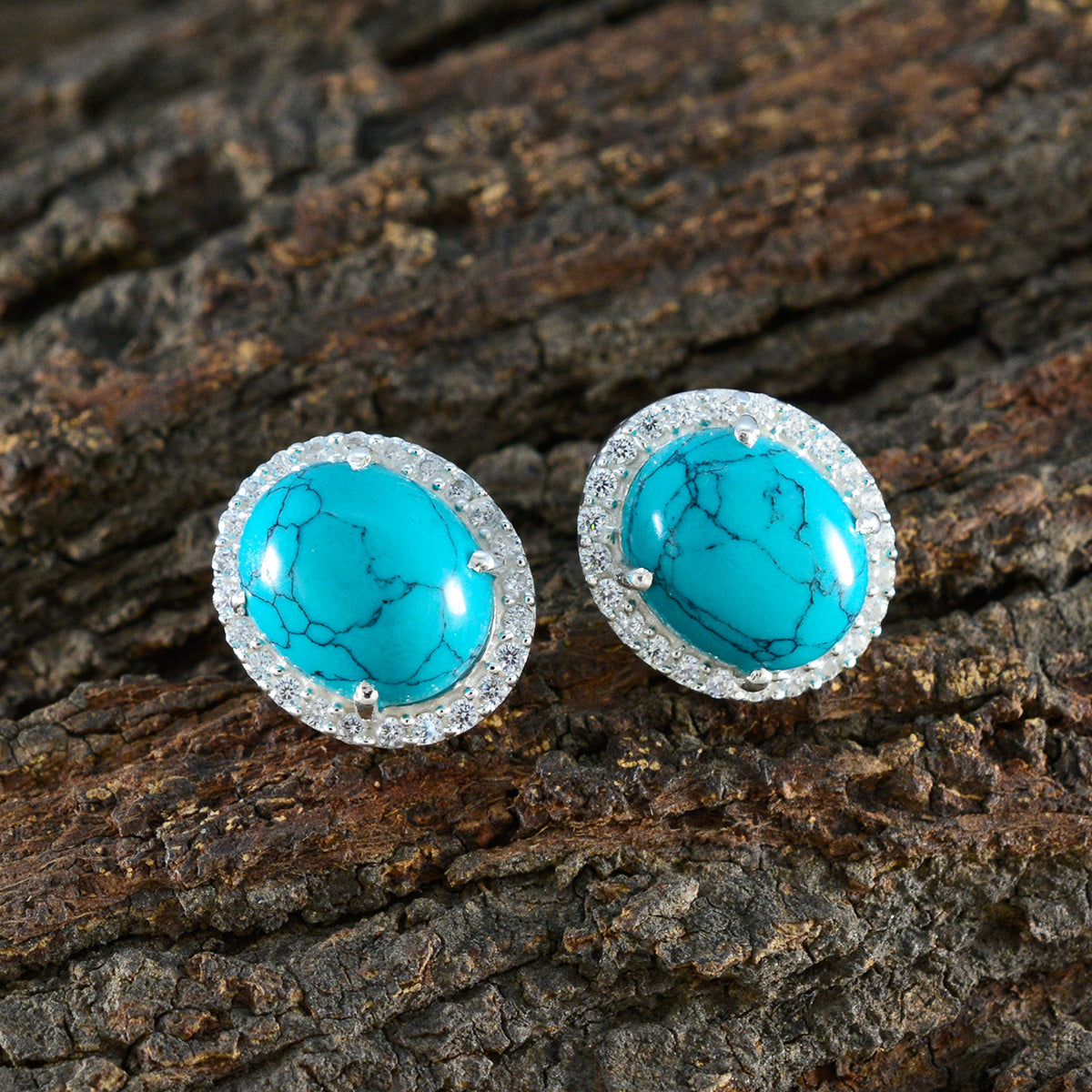 Turquoise-American-Alina-multiple-Stud-Blue-Sterling-Silver-Earring