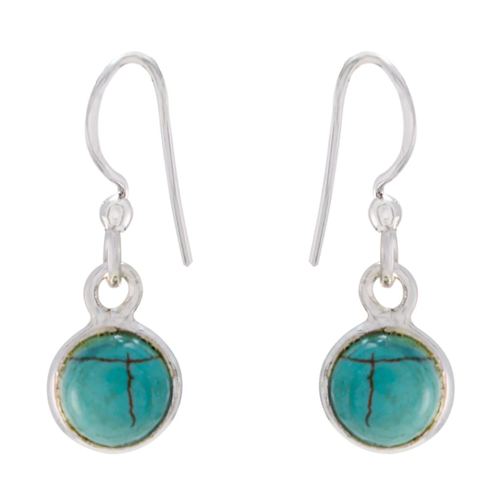 Turquoise-French-Bella-multiple-Dangle-Blue-925-Silver-Earring