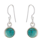 Turquoise-French-Bella-multiple-Dangle-Blue-925-Silver-Earring