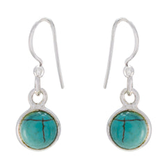 Turquoise-French-Bella-multiple-Dangle-Blue-925-Silver-Earring