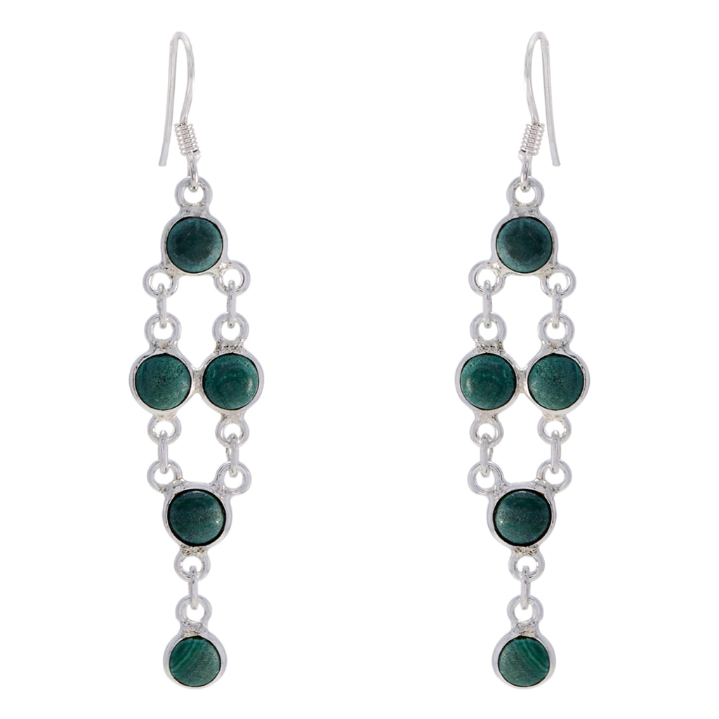 Turquoise-Russian-Camilla-multiple-Dangle-Blue-Silver-Earring