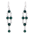 Turquoise-Russian-Camilla-multiple-Dangle-Blue-Silver-Earring