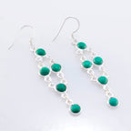 Turquoise-Russian-Camilla-multiple-Dangle-Blue-Silver-Earring