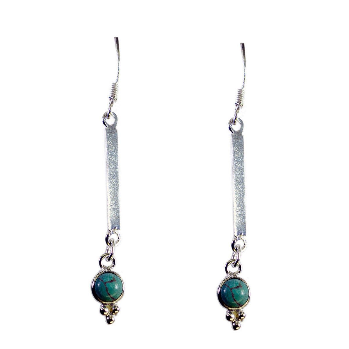 Turquoise-Australian-Sarah-multiple-Dangle-Blue-925-Silver-Earring メイン画像