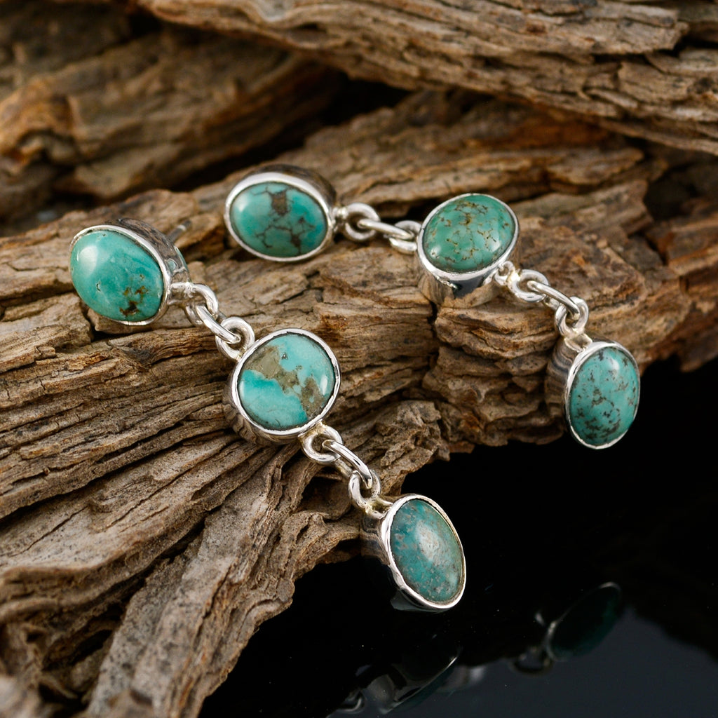 Turquoise-Spanish-Bella-multiple-Dangle-Blue-92.5-Silver-Earring