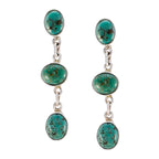 Turquoise-Spanish-Bella-multiple-Dangle-Blue-92.5-Silver-Earring