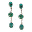 Turquoise-Spanish-Bella-multiple-Dangle-Blue-92.5-Silver-Earring