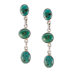 Turquoise-Spanish-Bella-multiple-Dangle-Blue-92.5-Silver-Earring