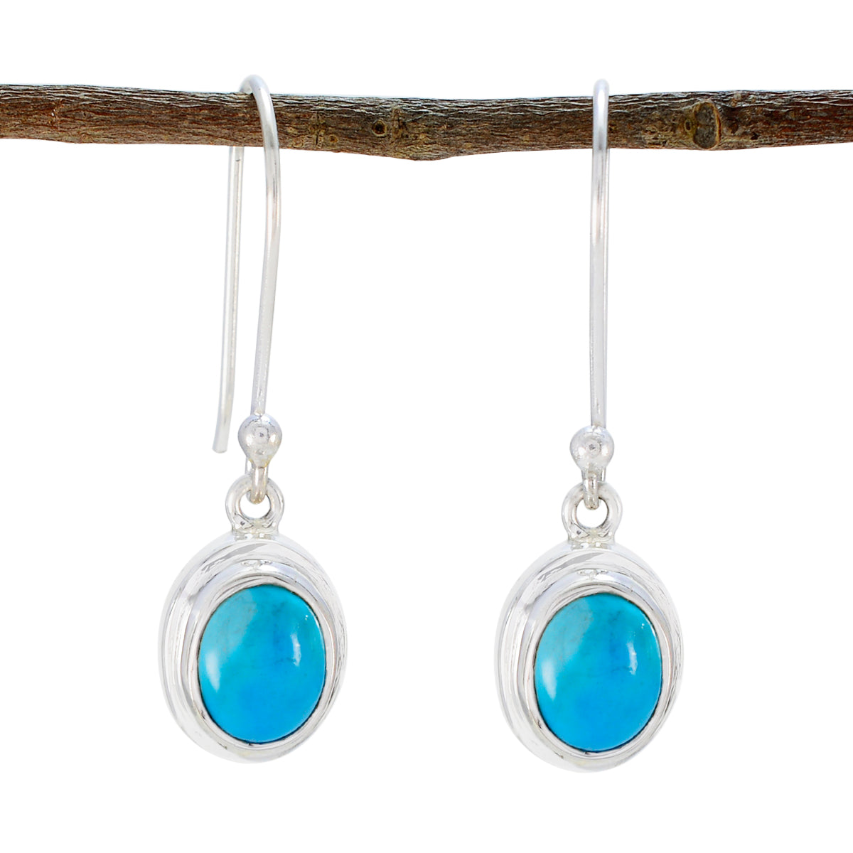 Turquoise-French-Camila-multiple-Dangle-Blue-Sterling-Silver-Earring Hoofdafbeelding