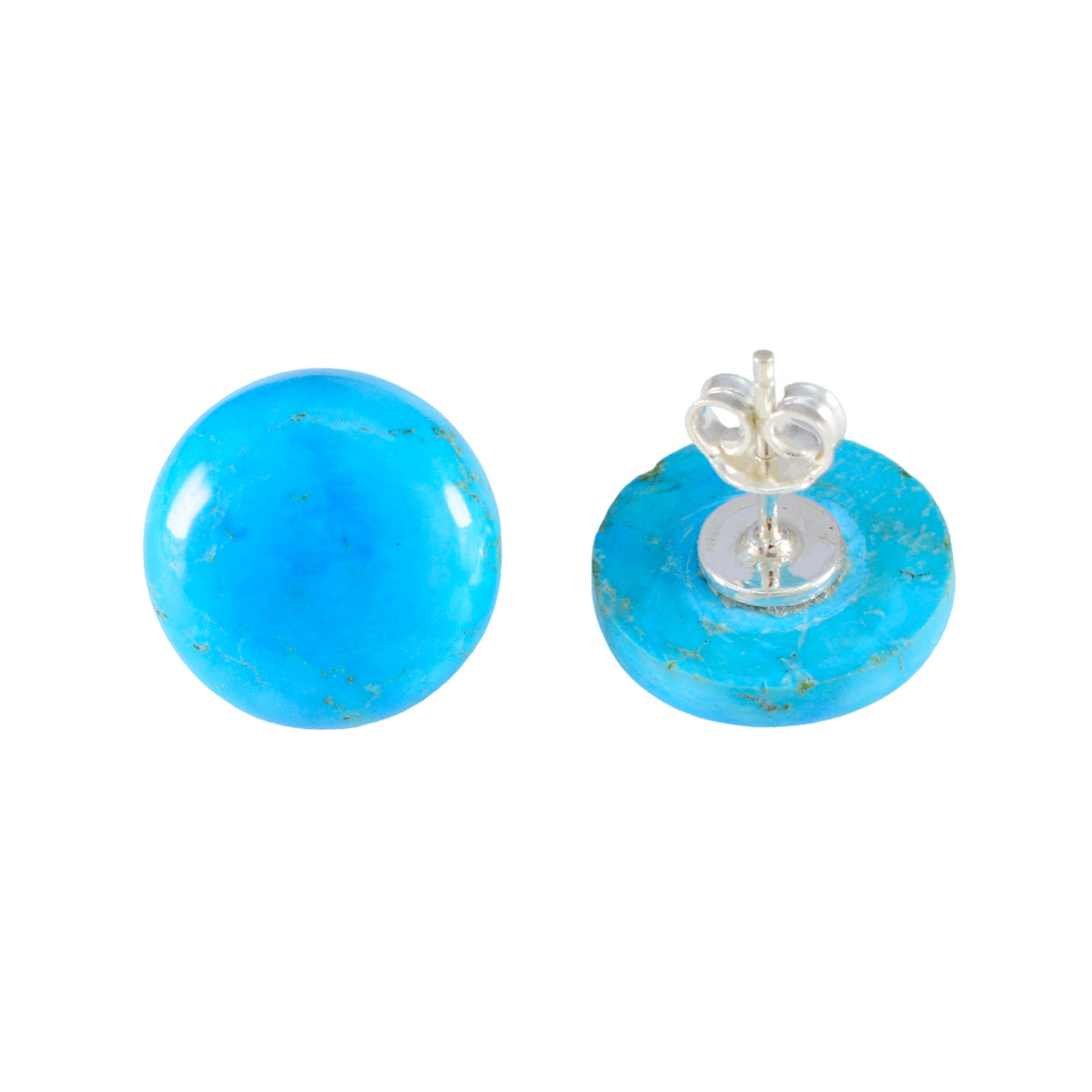 Turquoise-Turkish-Patricia-multiple-Stud-Blue-925-Silver-Earring Hoofdafbeelding