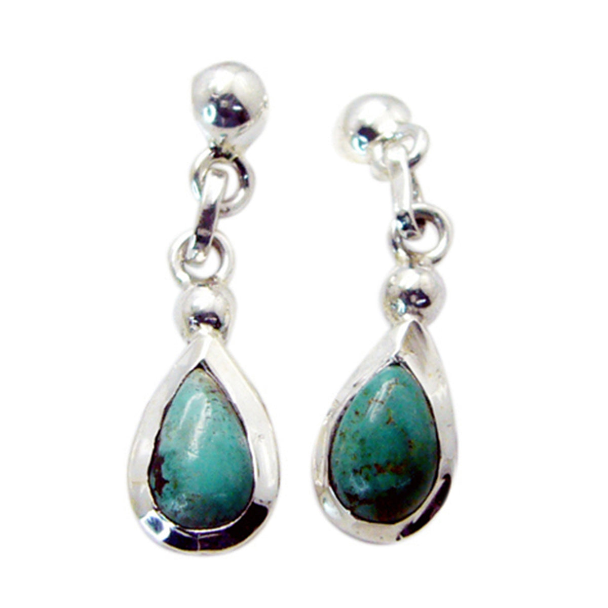 Turquoise-Egyptian-Hua-multiple-Stud-Blue-925-Sterling-Silver-Earring Hoofdafbeelding