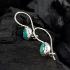Turquoise-African-Charlotte-multiple-Dangle-Blue-925-Sterling-Silver-Earring