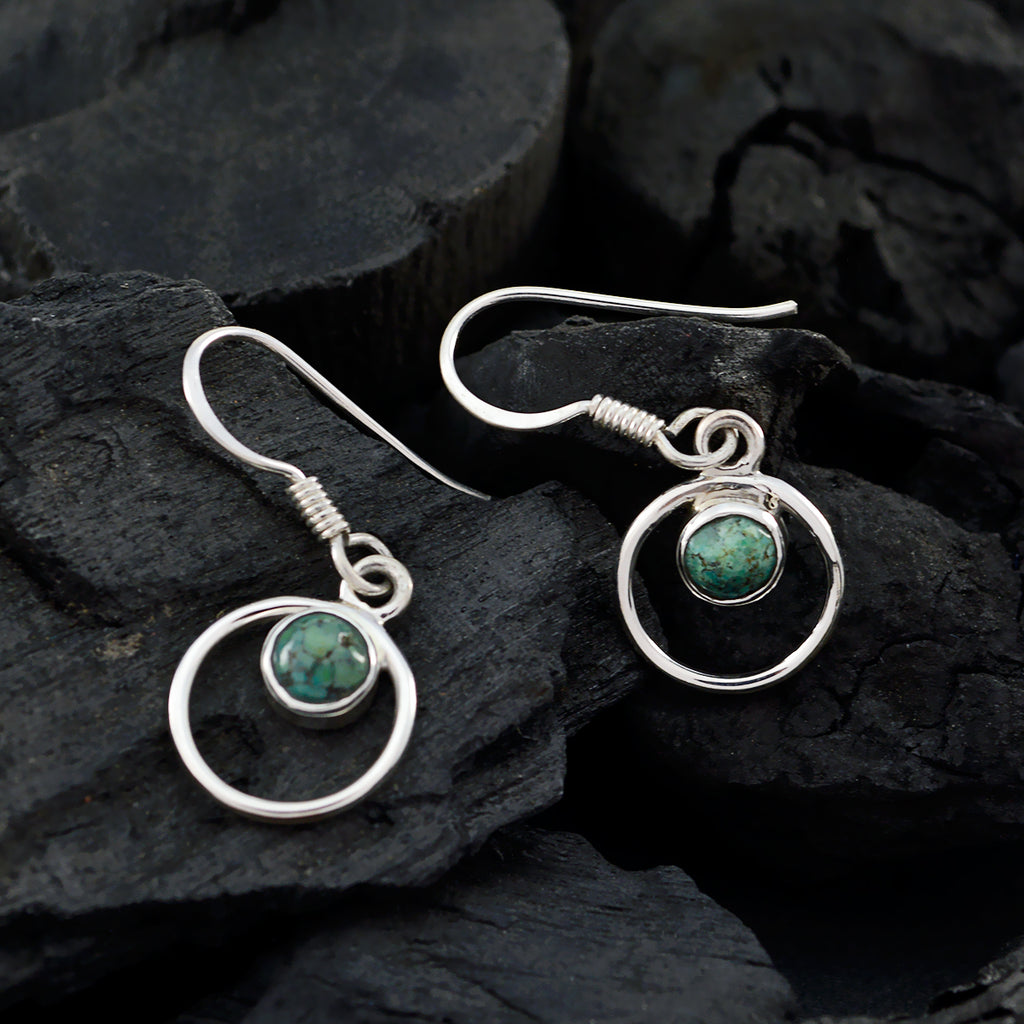 Turquoise-Russian-Chloe-multiple-Dangle-Blue-Silver-Earring