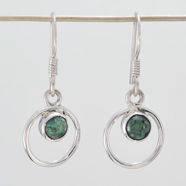 Turquoise-Russian-Chloe-multiple-Dangle-Blue-Silver-Earring