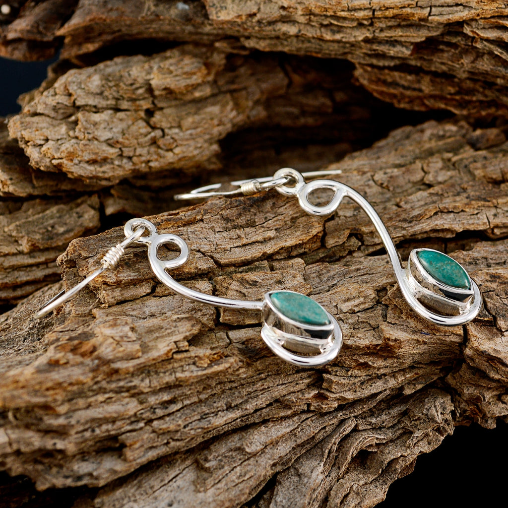 Turquoise-Australian-Milagros-multiple-Dangle-Blue-Sterling-Silver-Earring