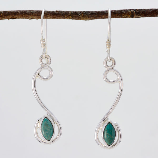 Turquoise-Australian-Milagros-multiple-Dangle-Blue-Sterling-Silver-Earring