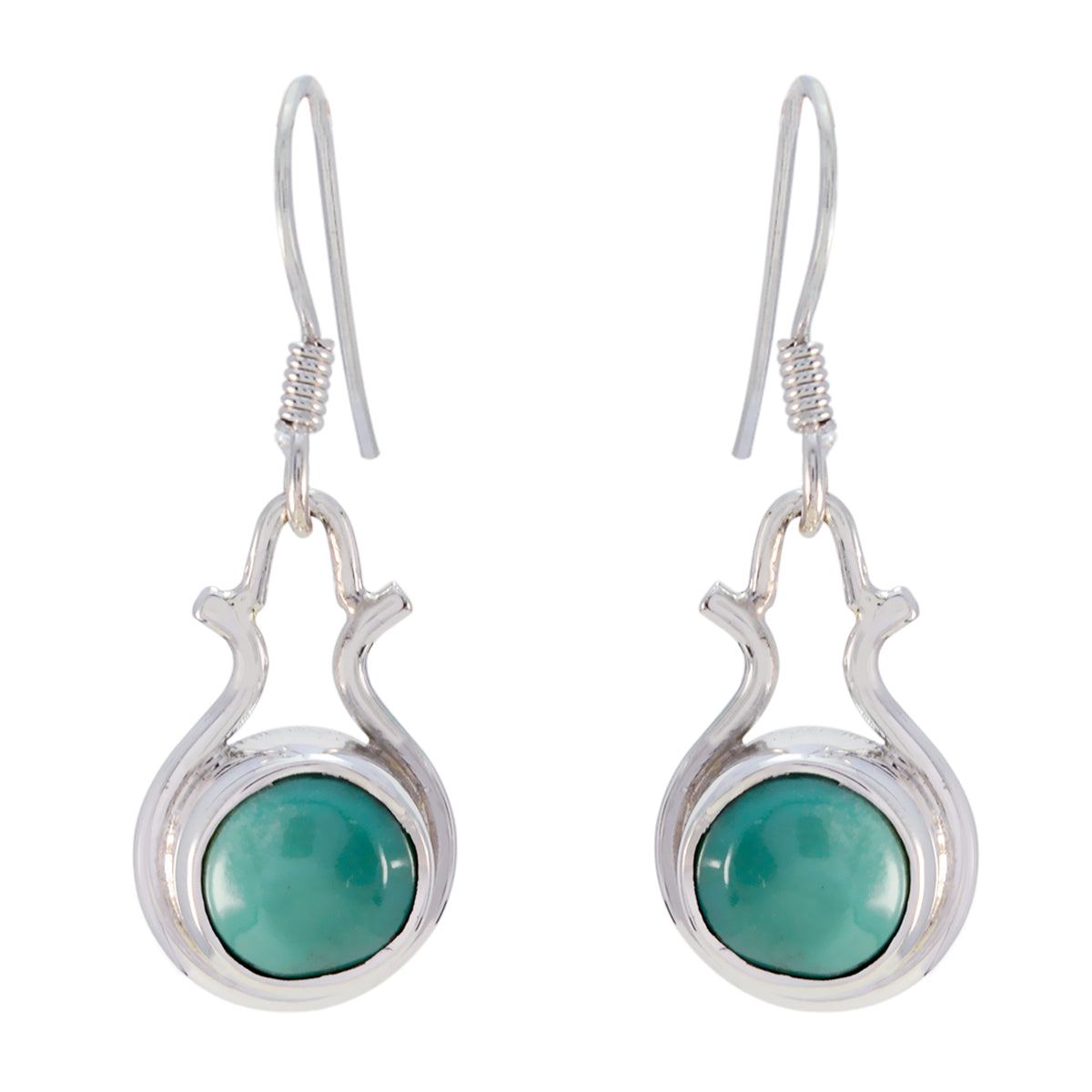 Turquoise-Spanish-Isabel-multiple-Dangle-Blue-925-Silver-Earring メイン画像