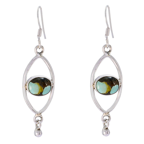 Turquoise-Mexican-Lili-multiple-Dangle-Blue-Silver-Earring