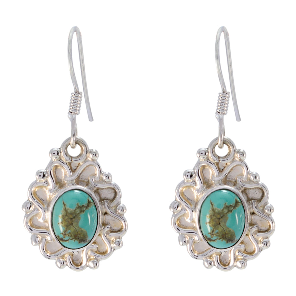 Turquoise-American-Eleanor-multiple-Dangle-Blue-Sterling-Silver-Earring