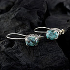 Turquoise-African-Mathilde-multiple-Dangle-Blue-92.5-Silver-Earring