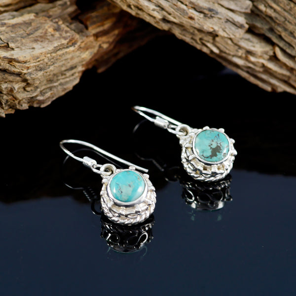 Turquoise-American-Natalie-multiple-Dangle-Blue-925-Sterling-Silver-Earring