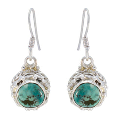 Turquoise-American-Natalie-multiple-Dangle-Blue-925-Sterling-Silver-Earring