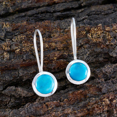 Turquoise-Mexican-Addison-Solitaire-Dangle-multicolor-925-Sterling-Silver-Earring