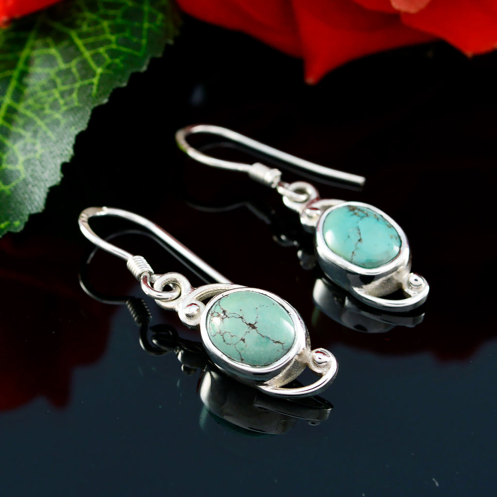 Turquoise-Australian-Emma-Solitaire-Dangle-Blue-925-Sterling-Silver-Earring