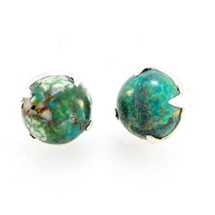 Turquoise-Latin-American-Evelyn-Solitaire-Stud-Blue-925-Silver-Earring