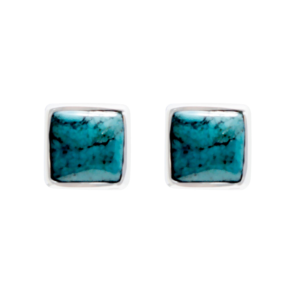 Turquoise-French-Freya-Solitaire-Stud-Blue-92.5-Silver-Earring