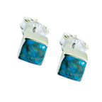 Turquoise-Spanish-Yuna-Solitaire-Stud-Blue-925-Sterling-Silver-Earring