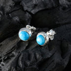Turquoise-Spanish-Daniela-Solitaire-Stud-Blue-Sterling-Silver-Earring