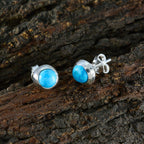 Turquoise-Spanish-Daniela-Solitaire-Stud-Blue-Sterling-Silver-Earring