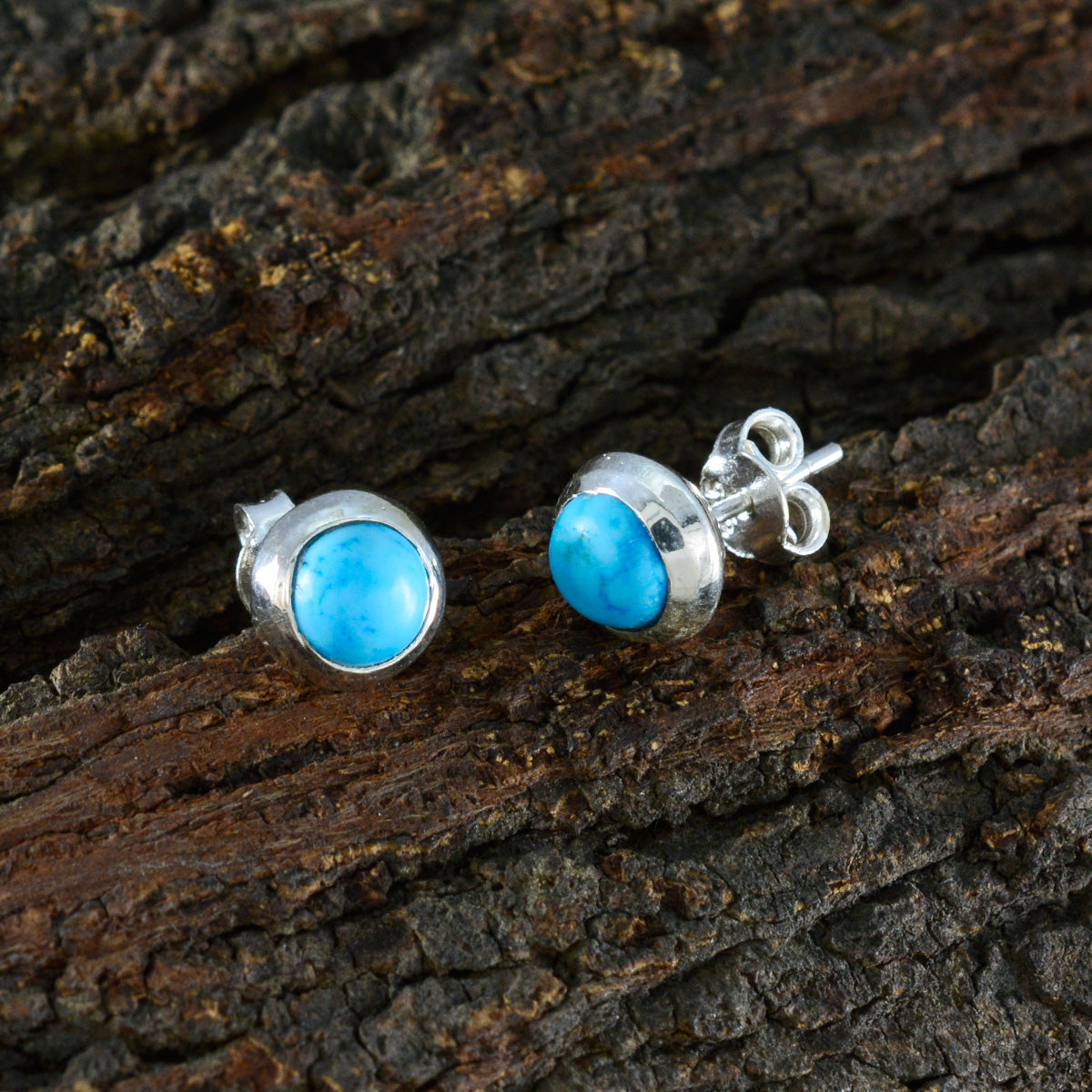 Turquoise-Spanish-Daniela-Solitaire-Stud-Blue-Sterling-Silver-Earring