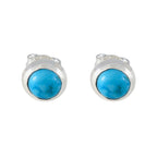 Turquoise-Spanish-Daniela-Solitaire-Stud-Blue-Sterling-Silver-Earring