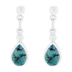 Turquoise-African-Giulia-Solitaire-Stud-Blue-925-Silver-Earring