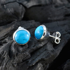 Turquoise-Italian-Cecilia-Solitaire-Stud-multicolor-925-Sterling-Silver-Earring