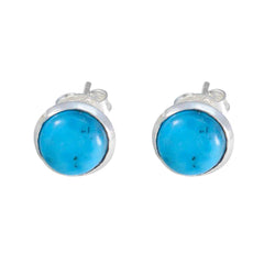 Turquoise-Italian-Cecilia-Solitaire-Stud-multicolor-925-Sterling-Silver-Earring
