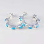 Turquoise-Korean-Autumn-multiple-Stud-Blue-92.5-Silver-Earring