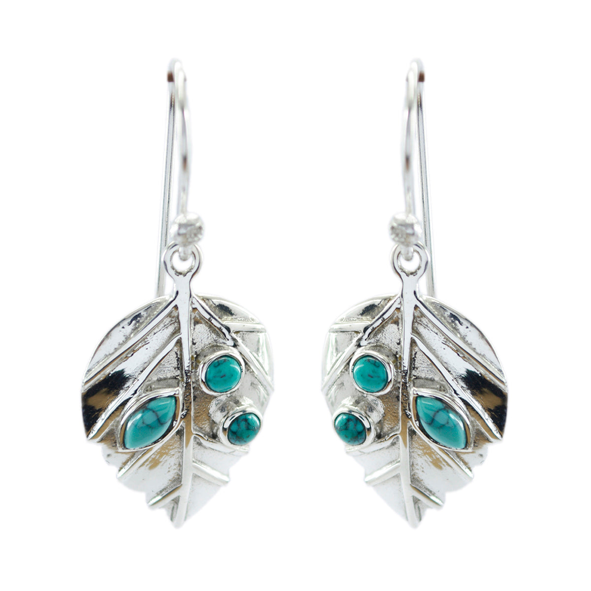 Turquoise-Australian-Emily-multiple-Dangle-Blue-925-Sterling-Silver-Earring