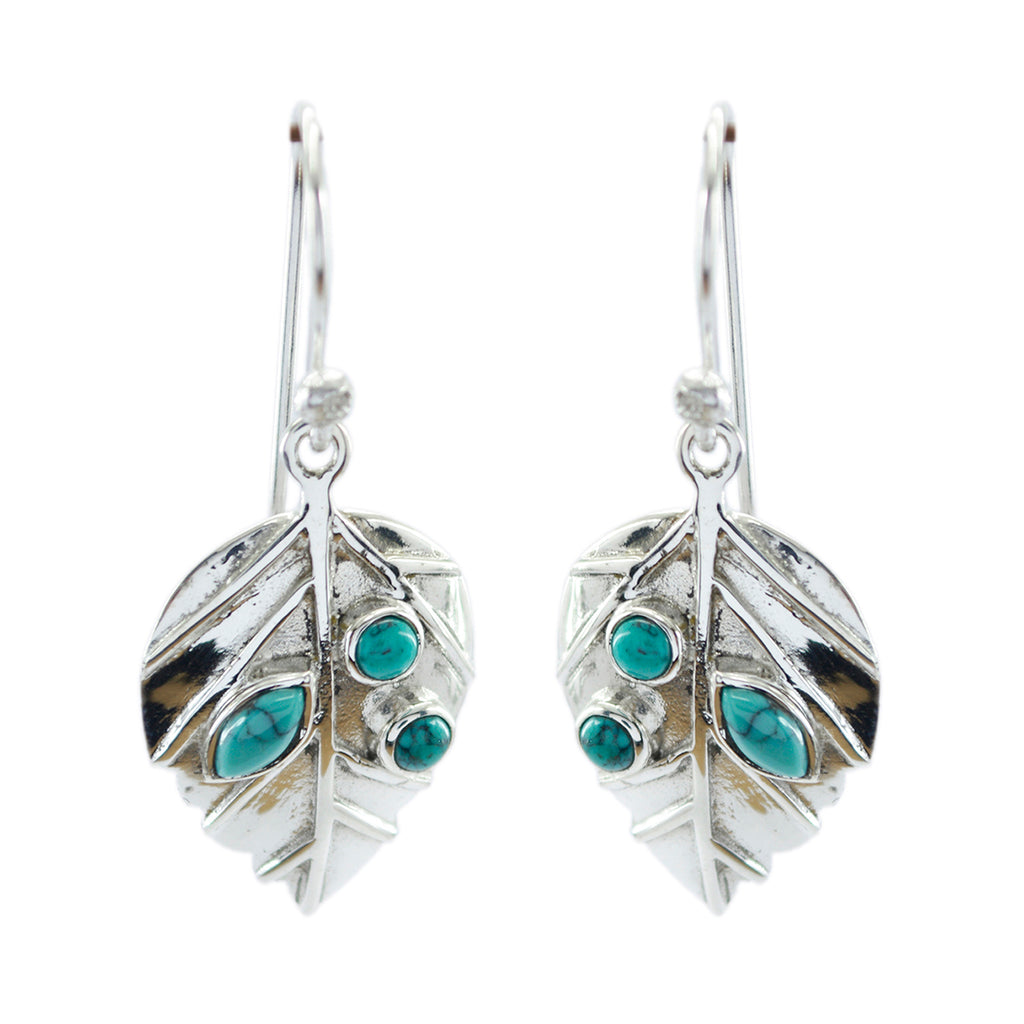 Turquoise-Australian-Emily-multiple-Dangle-Blue-925-Sterling-Silver-Earring