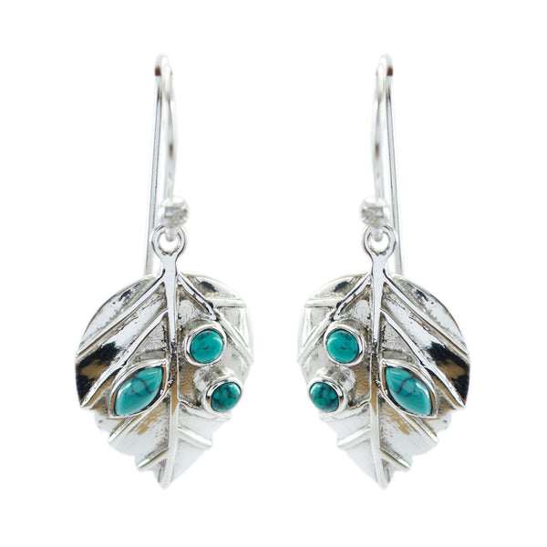 Turquoise-Australian-Emily-multiple-Dangle-Blue-925-Sterling-Silver-Earring