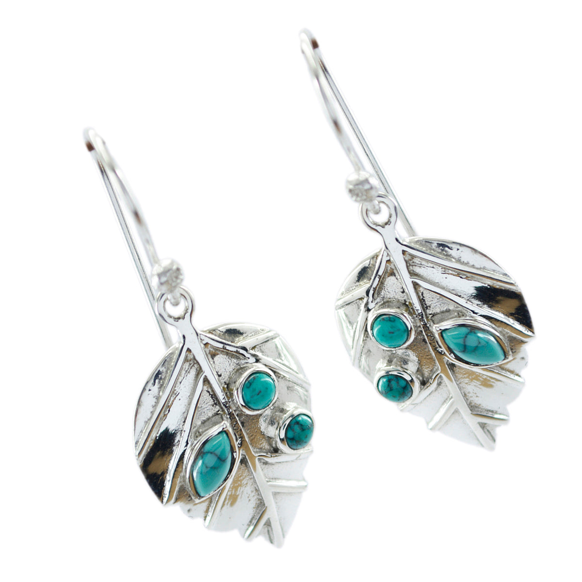 Turquoise-Australian-Emily-multiple-Dangle-Blue-925-Sterling-Silver-Earring