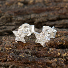 Cubic-Zirconia-American-María-multiple-Stud-White-925-Sterling-Silver-Earring