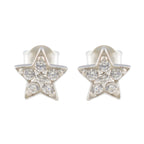 Cubic-Zirconia-American-María-multiple-Stud-White-925-Sterling-Silver-Earring