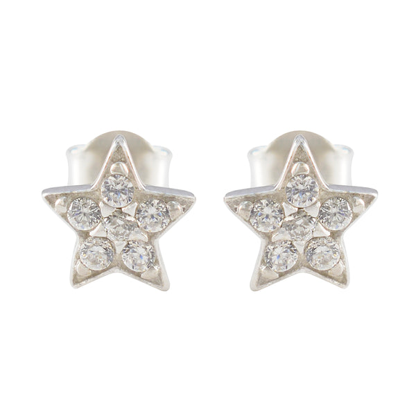 Cubic-Zirconia-American-María-multiple-Stud-White-925-Sterling-Silver-Earring