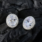 Cubic-Zirconia-Russian-Grace-multiple-Stud-White-925-Sterling-Silver-Earring